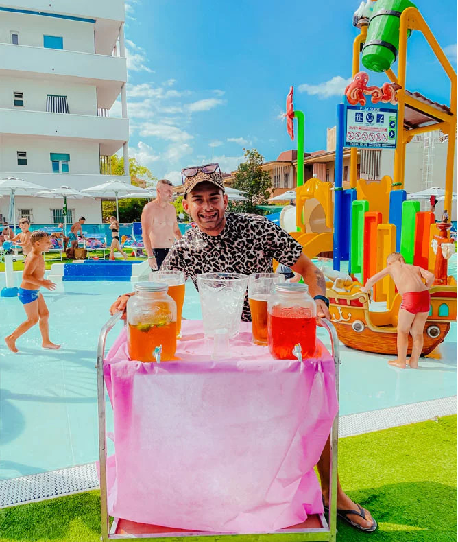 Tosi Beach All Inclusive with open bar unlimited drinks Club Family